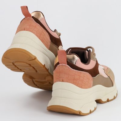 Pantofi sport dama cu elemente design roz(BS211EV2307082)