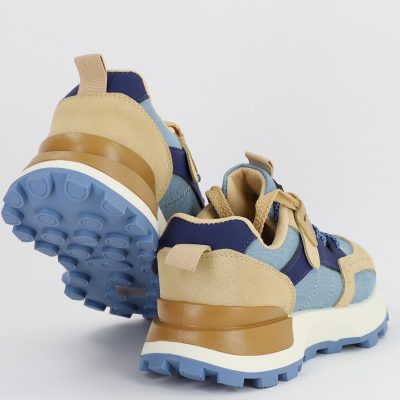 Pantofi sport dama cu sireturi albastru (BS259EV2307135)