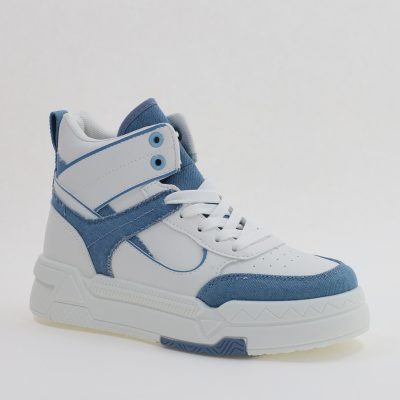 Pantofi Sport Dama - Pantofi sport dama inalti talpa groasa alb albastru (BS233EV2307123)