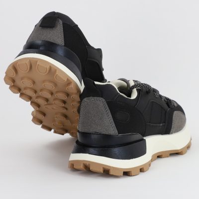 Pantofi sport dama negru cu talpa bej (BS258EV2307131)
