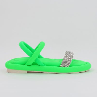 Sandale Dama cu banda cristale Verde (BS322SN2306665)