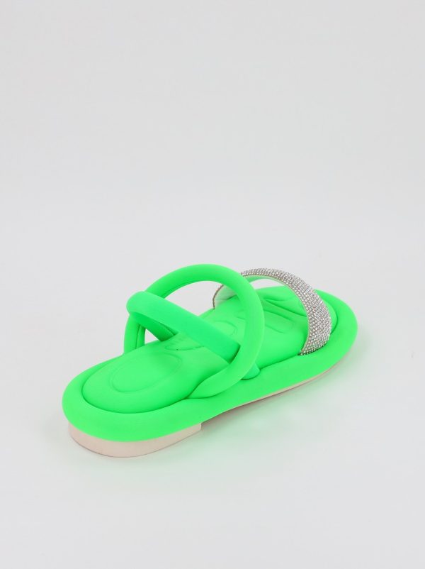 Sandale Dama cu banda cristale Verde (BS322SN2306665) 7