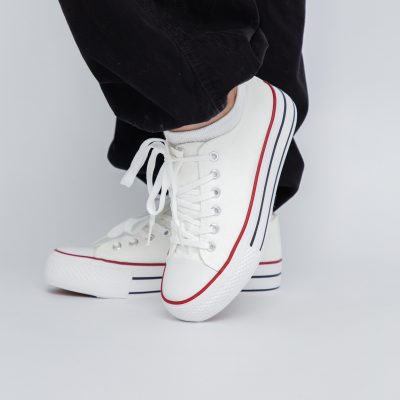 Pantofi sport pentru femei model teniși culoare alb BS307A2307151