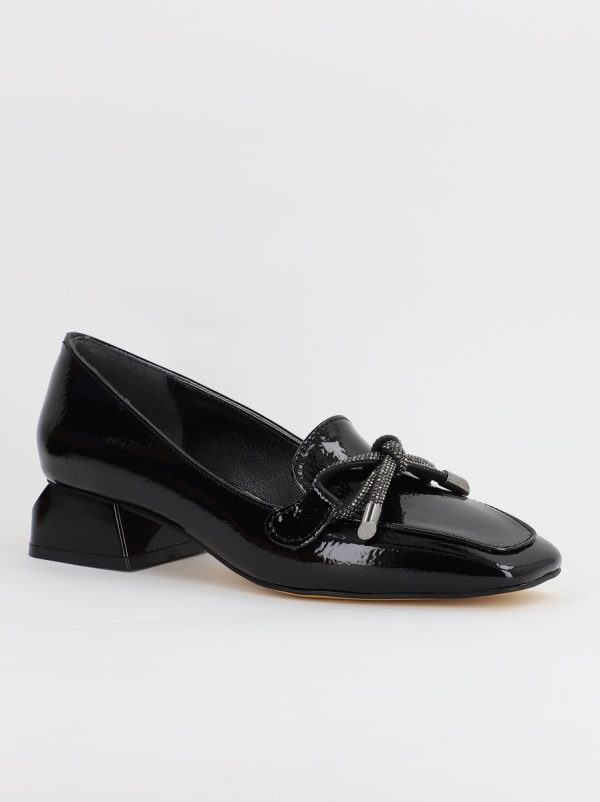 Incaltaminte Dama - Pantofi cu Toc Eleganti din Piele Ecologica Negru - BS156BA2308183