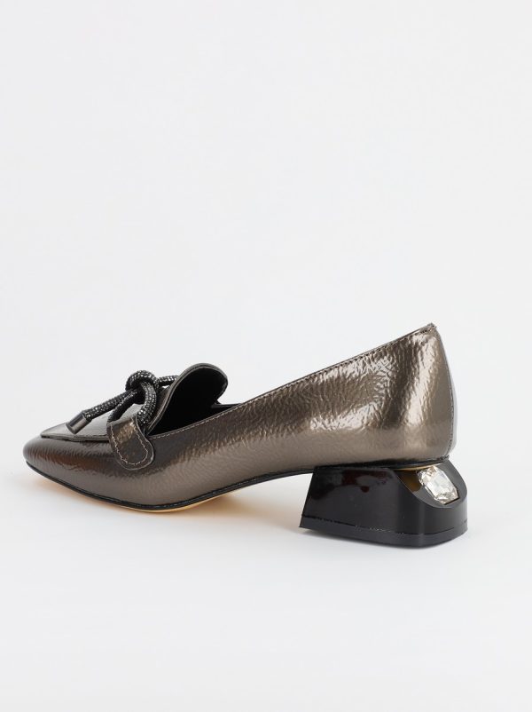 Pantofi cu Toc Eleganti din Piele Ecologica platina - BS156BA2308107 6