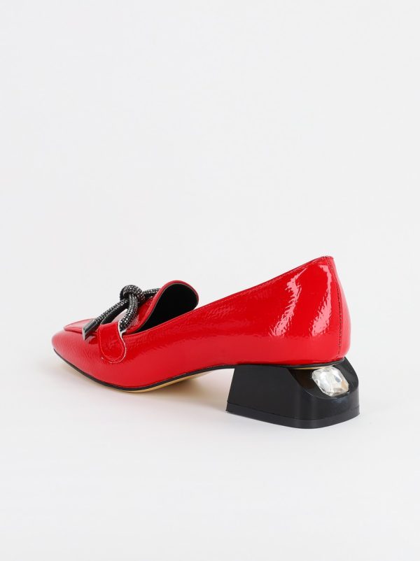 Pantofi cu Toc Eleganti din Piele Ecologica rosu - BS156BA2308106 7