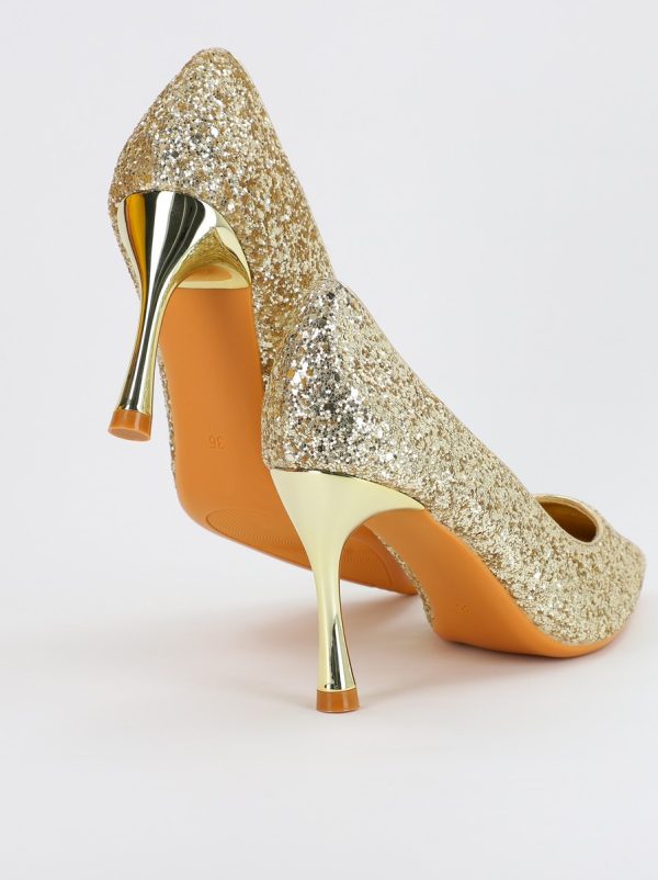 pantofi dama stiletto cu sclipici auriu bs2682pt2307138 4