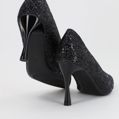 Pantofi Dama stiletto cu sclipici Negru (BS2682PT2307140)