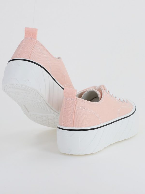 Pantofi sport dama tenisi talpa groasa roz (BS46EV2307157) 5