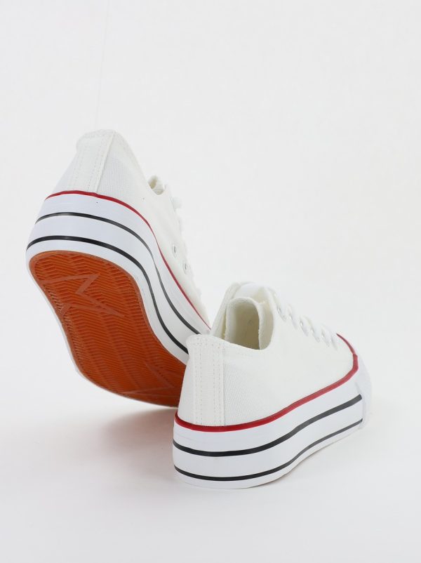 Pantofi sport pentru femei model teniși culoare alb BS307A2307151 6