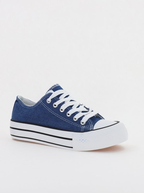 Pantofi sport pentru femei model teniși culoare albastru BS307A2307150