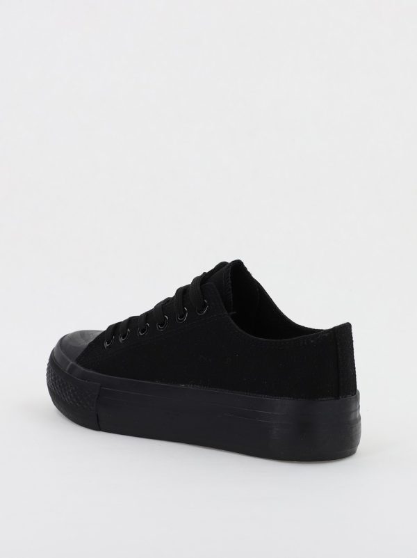 Pantofi sport pentru femei model teniși culoare negru total BS307A2307149 7
