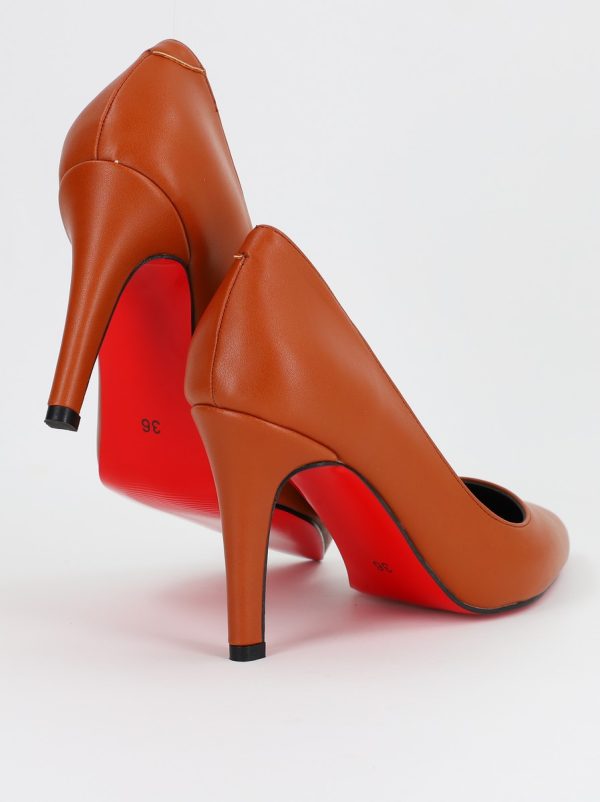 Pantofi Dama cu Toc subtire stiletto Maro Mat (BS799AY2309113) 5