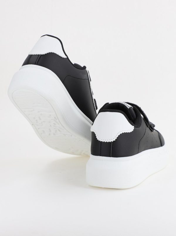 Pantofi sport dama din piele ecologică negru (BS257EV2310163) 7