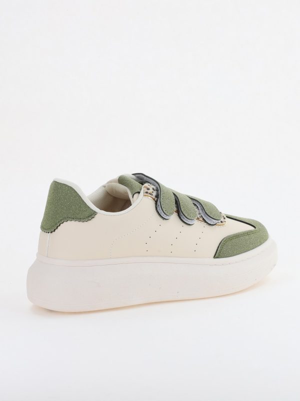 Pantofi sport dama din piele ecologică verde (BS257EV2310161) 6