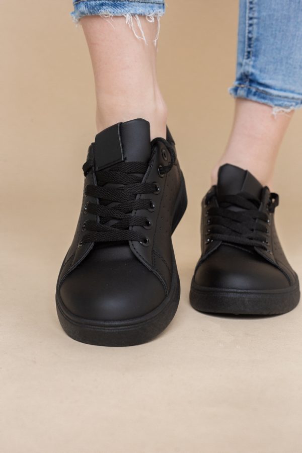 Pantofi damă sport casual piele ecologică Negru (BS311EV2401653) 7