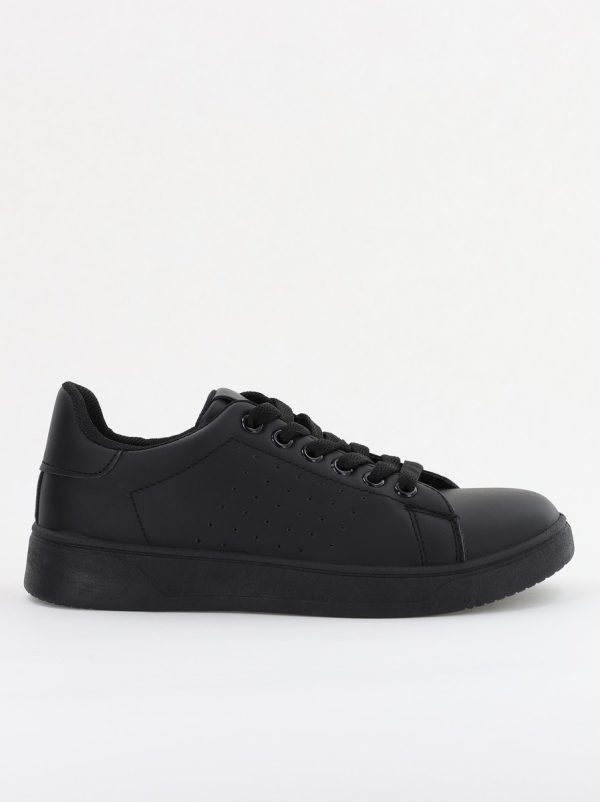 Pantofi damă sport casual piele ecologică Negru (BS311EV2401653) 5