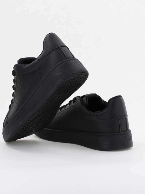 Pantofi damă sport casual piele ecologică Negru (BS311EV2401653) 4