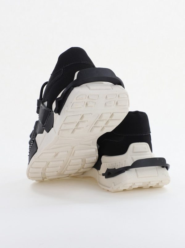 Pantofi sport damă cu elemente design reflectorizante Negru (BS302EV2401625) 4