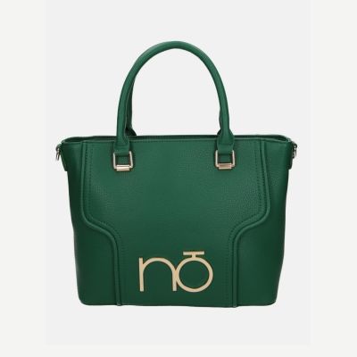 Geanta damă Shopper dreptunghiulară piele ecologică Verde Nobo NBAG-R0680-C008