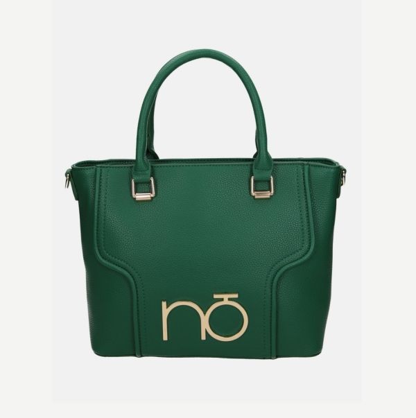 Geanta damă Shopper dreptunghiulară piele ecologică Verde Nobo NBAG-R0680-C008 5