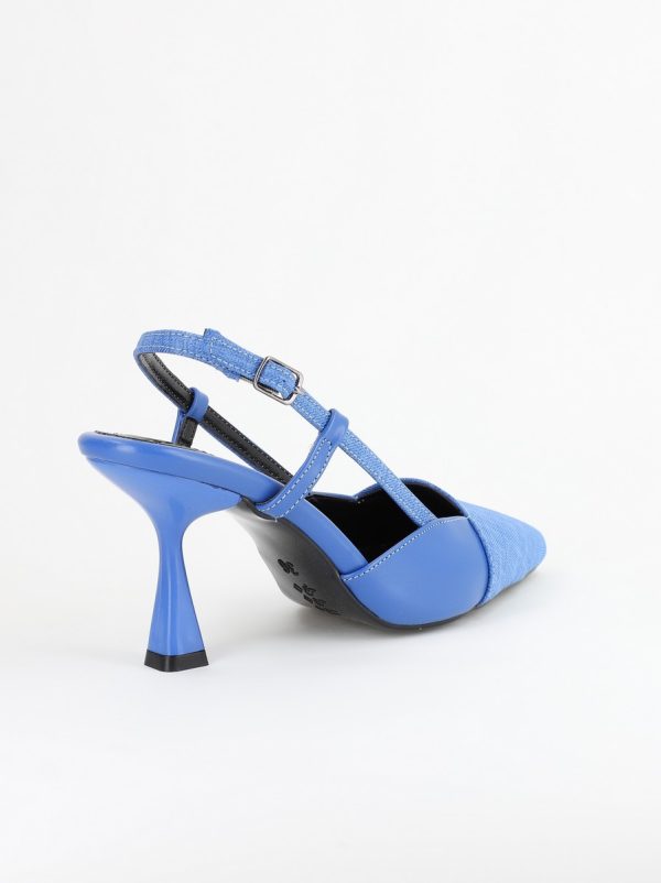 Pantofi damă cu toc subtire piele ecologică Albastru (BS801AY2403874) 10