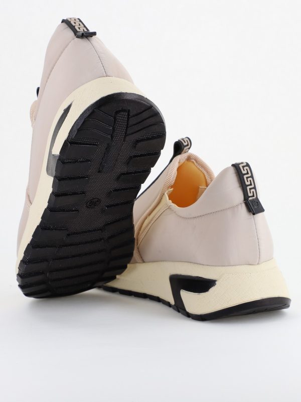 Pantofi sport damă din material sintetic Bej (BS481SP2403809) 6