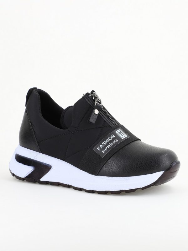 Pantofi Sport Dama - Pantofi sport damă din material sintetic Negru (BS480SP2403860)
