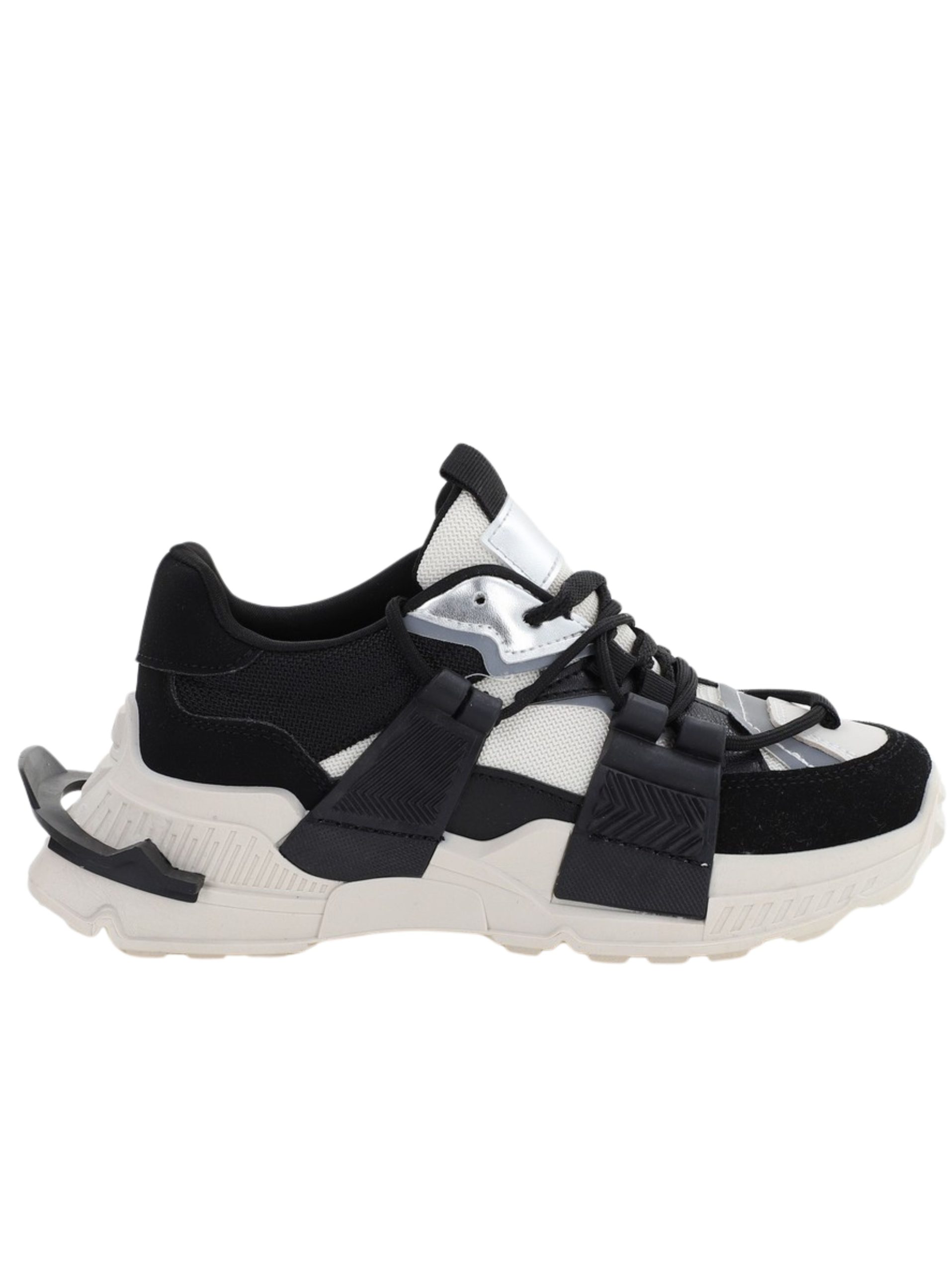 Pantofi Sport Dama Piele Ecologică Bej cu Șiret cristale Talpa Groasa - BS2736SP2305591 14