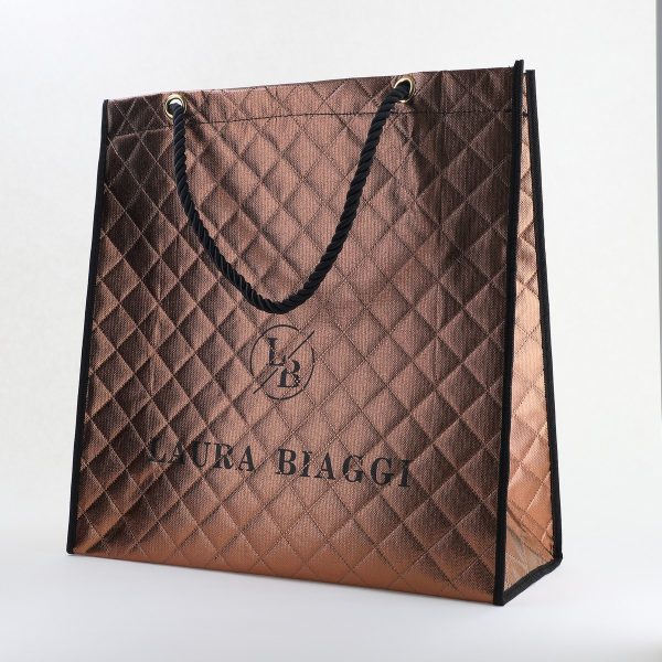 Genti Shopper - Geantă damă shopper tip sacoșă Bronz Laura Biaggi (BS10020To2406033)