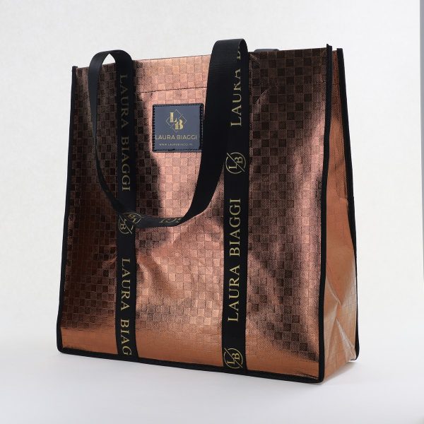 Genti Shopper - Geantă damă shopper tip sacoșă Bronz Laura Biaggi (BS20023To2406037)