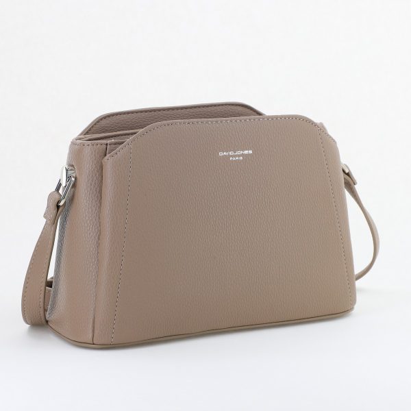 Poșetă casual damă din piele ecologică Taupe David Jones BS6926CM2404951 171