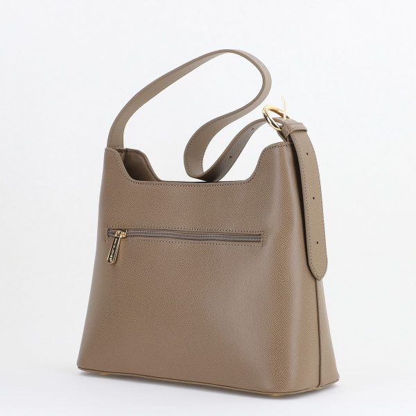 Geantă damă casual piele ecologică cu un compartiment taupe David Jones BS7190CM2409071 137