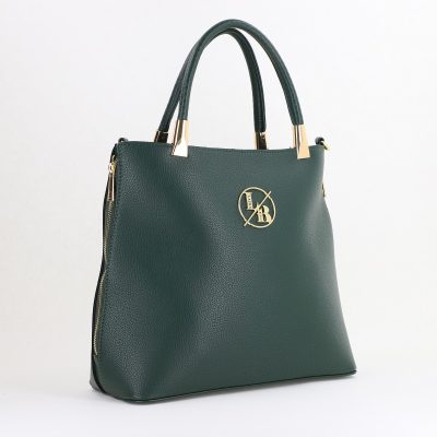 Geantă damă casual verde cu trei compartimente Laura Biaggi BS31JS2409019