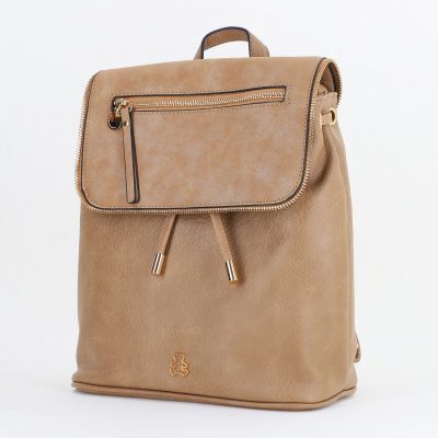 Rucsac Damă Bej Piele Ecologică Lulu Castagnette (BS24028A2409044)