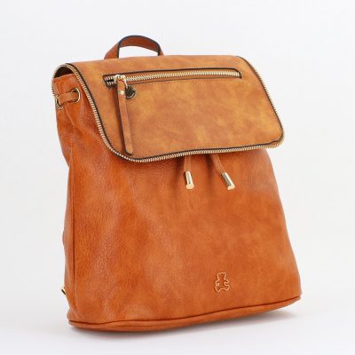 Rucsac Damă Maro Piele Ecologică Lulu Castagnette (BS24028A2409045)