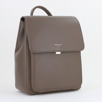 Rucsac Dama Taupe Piele Ecologică David Jones (BS7263CM2409086)