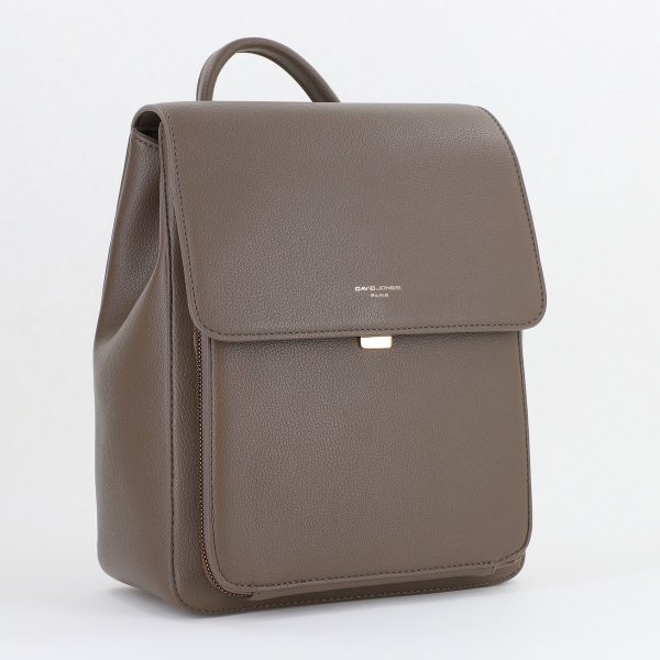 Genti Dama - Rucsac Dama Taupe Piele Ecologică David Jones (BS7263CM2409086)