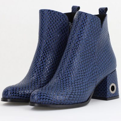 Botine damă din piele ecologică Bleumarin (BS712BT2411125)