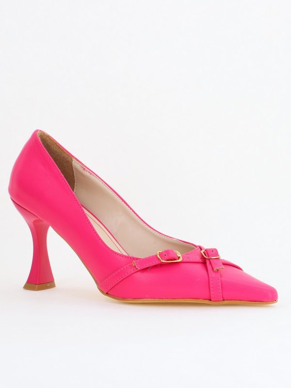 Incaltaminte Dama - Pantofi Damă Stiletto Fuchsia Mat din Piele Ecologică BS0200AY2411179