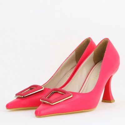 Pantofi Damă Stiletto Fuchsia Mat din Piele Ecologică (BS0202AY2411194)