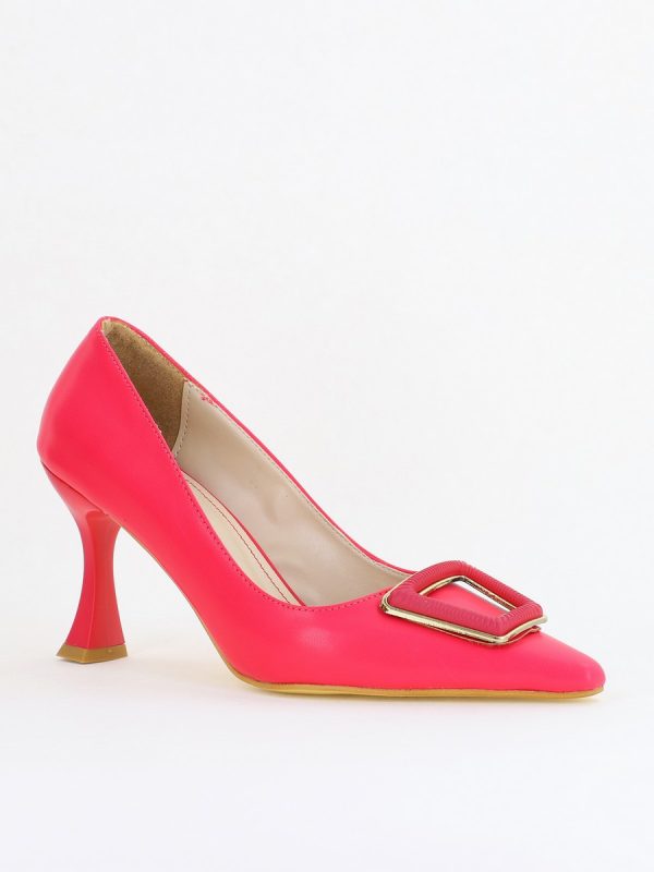 Incaltaminte Dama - Pantofi Damă Stiletto Fuchsia Mat din Piele Ecologică (BS0202AY2411194)