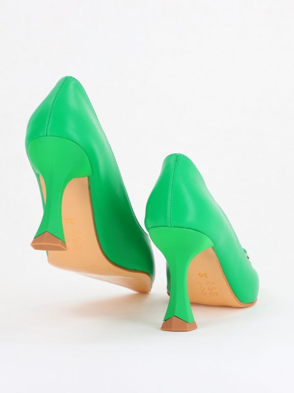 Pantofi Damă Stiletto Verde Mat din Piele Ecologică (BS0202AY2411202) 138