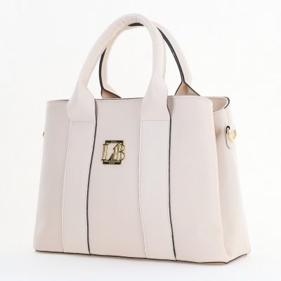Geantă damă casual Bej cu trei compartimente Laura Biaggi BS373MG2505902