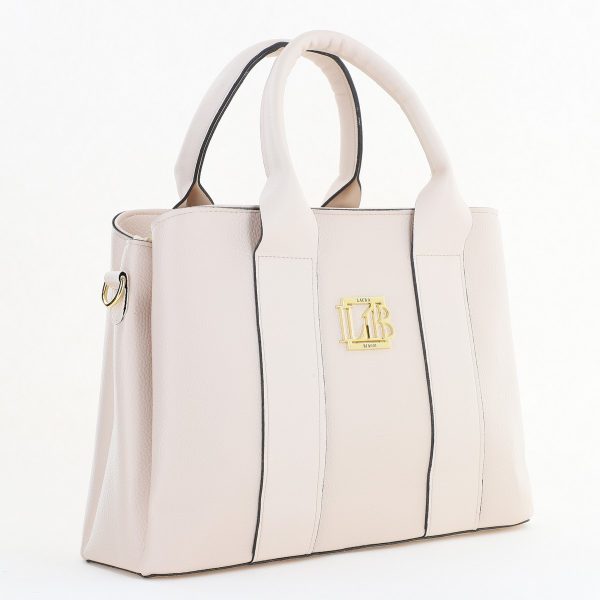 Geantă damă casual Bej cu trei compartimente Laura Biaggi BS373MG2505902 120