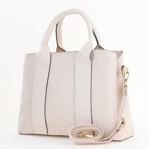 Geantă damă casual Bej cu trei compartimente Laura Biaggi BS373MG2505902 121