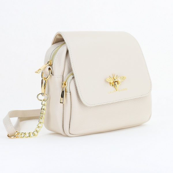 Poșetă damă casual din piele Naturală Bej Laura Biaggi BS247JS2505904 121