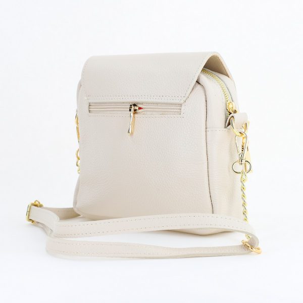 Poșetă damă casual din piele Naturală Bej Laura Biaggi BS247JS2505904 120
